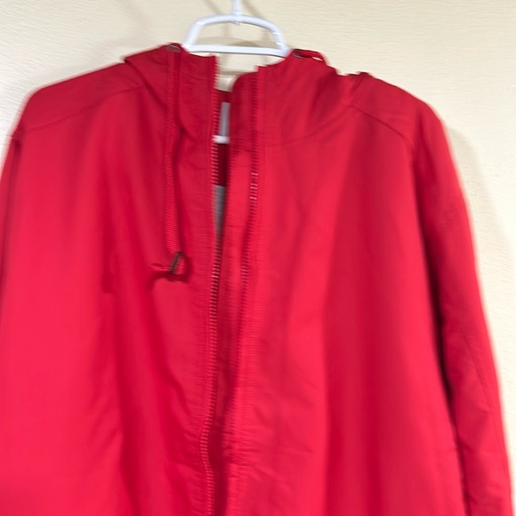 Gorgeous Plain Red Fleece Lined Full Zip Jacket, Men’s Large NWT Retail $84 - Picture 2 of 10